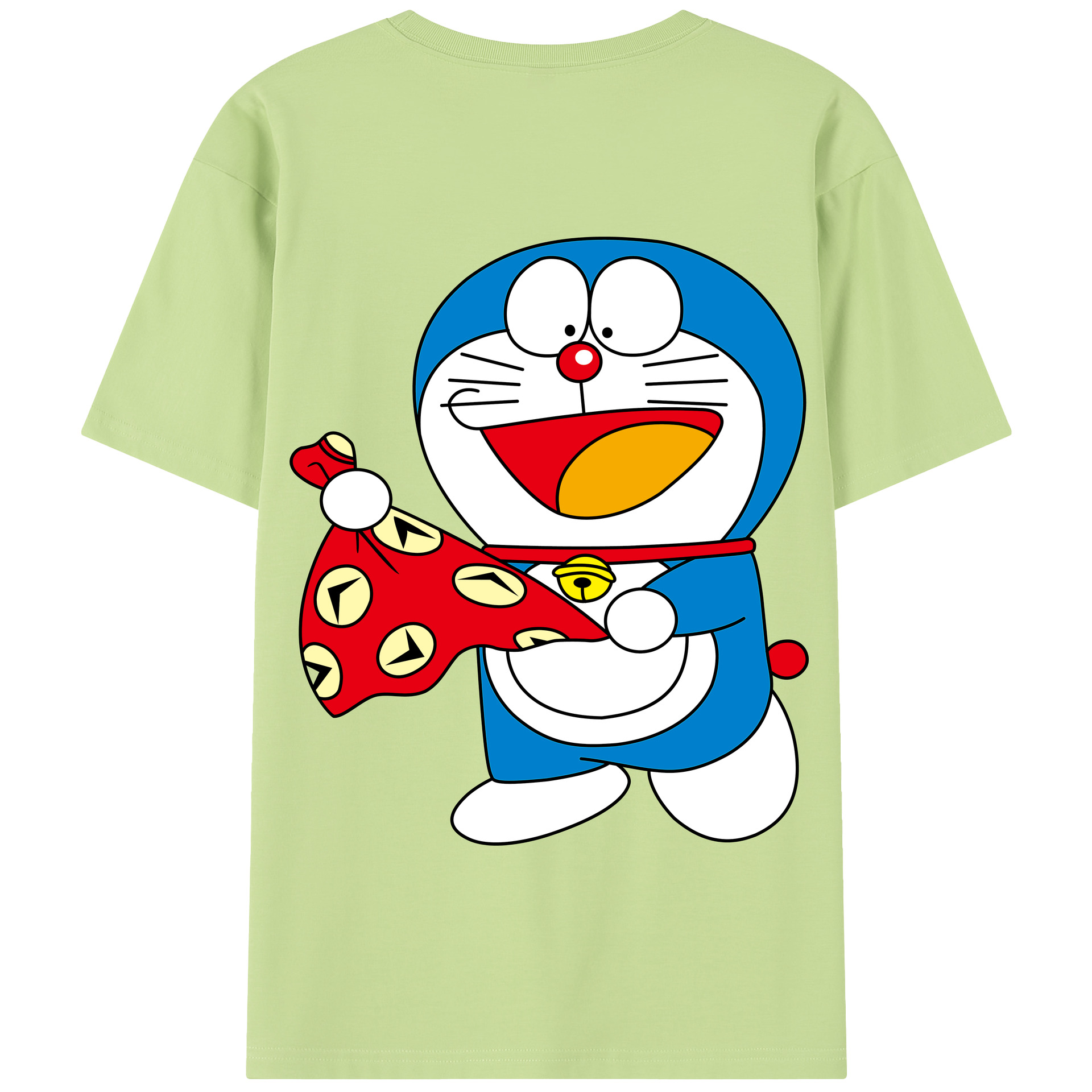 （画像用） ドラえもん Doraemon 綿100％半袖Tシャツ（背面プリント）
